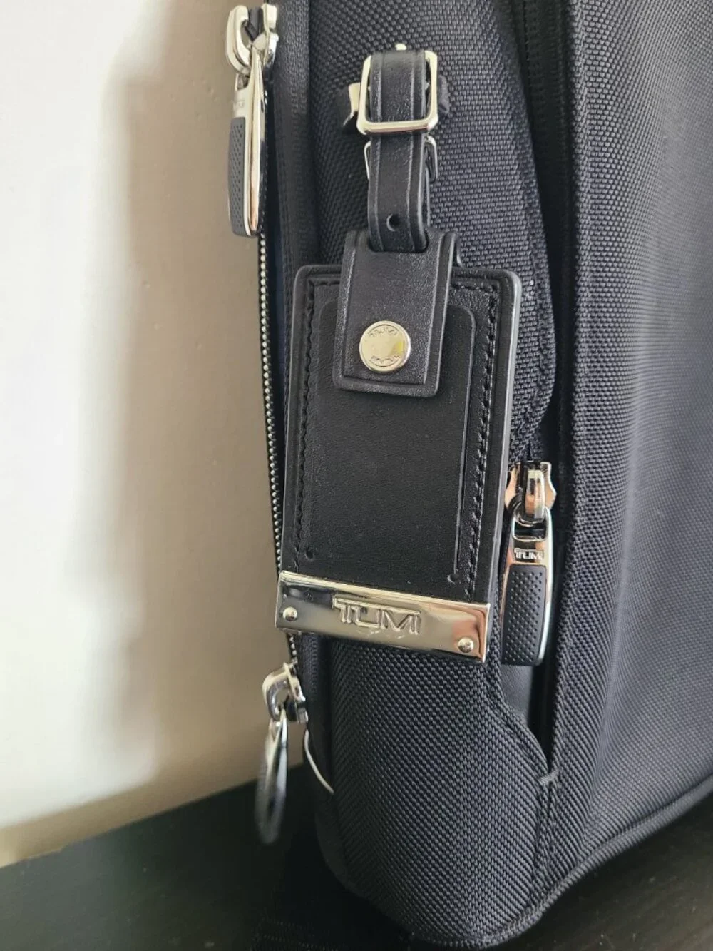 TUMI Arrive Olten Crossbody Bag Nylon Leather Black Shoulder bag